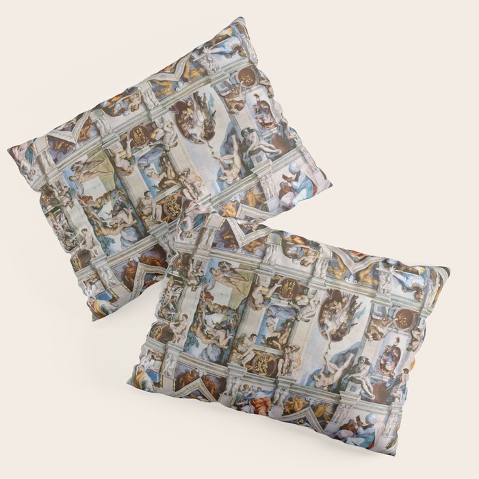 Sistine Chapel Ceiling Michelangelo Pillow Sham Gallery Image 3