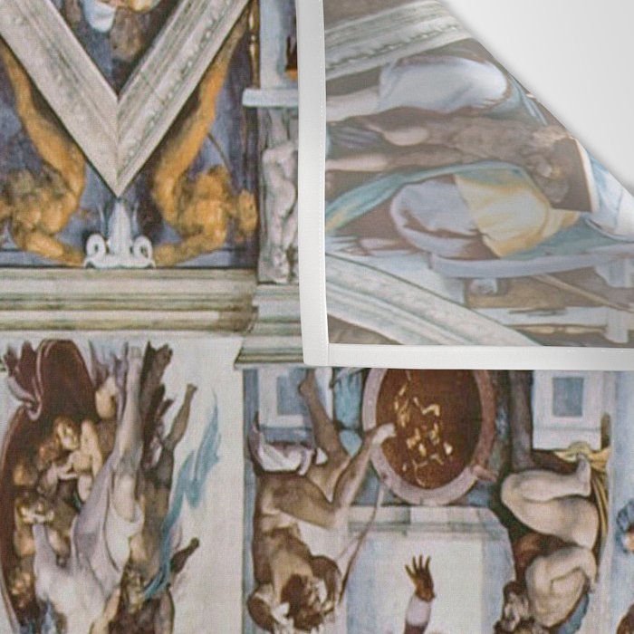 Sistine Chapel Ceiling Michelangelo Wall Tapestry Gallery Image 3