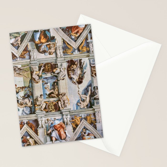 Sistine Chapel Ceiling Michelangelo Stationery Card Gallery Image 2