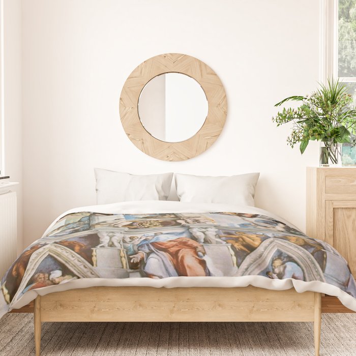 Sistine Chapel Ceiling Michelangelo Duvet Cover Gallery Image 3
