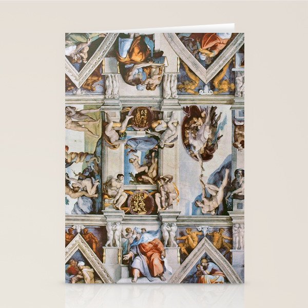 Sistine Chapel Ceiling Michelangelo Stationery Card Gallery Image 1
