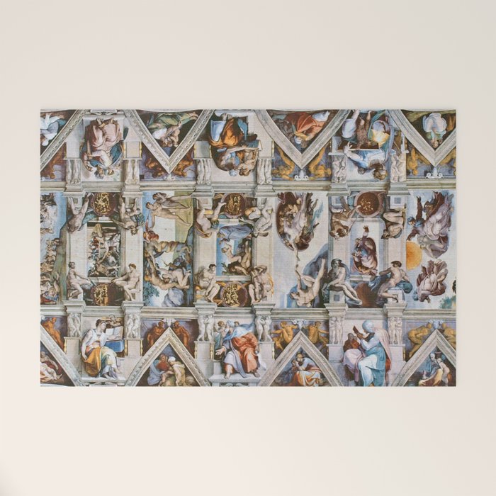 Sistine Chapel Ceiling Michelangelo Welcome Mat Gallery Image 1