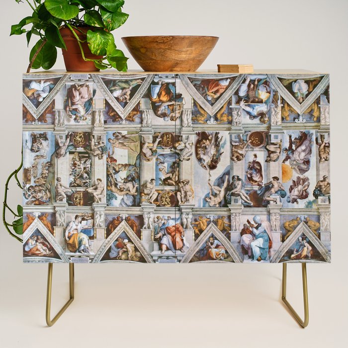 Sistine Chapel Ceiling Michelangelo Credenza Gallery Image 1
