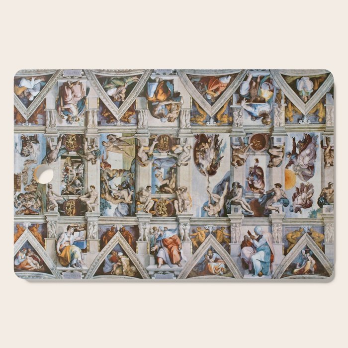 Sistine Chapel Ceiling Michelangelo Cutting Board Gallery Image 1