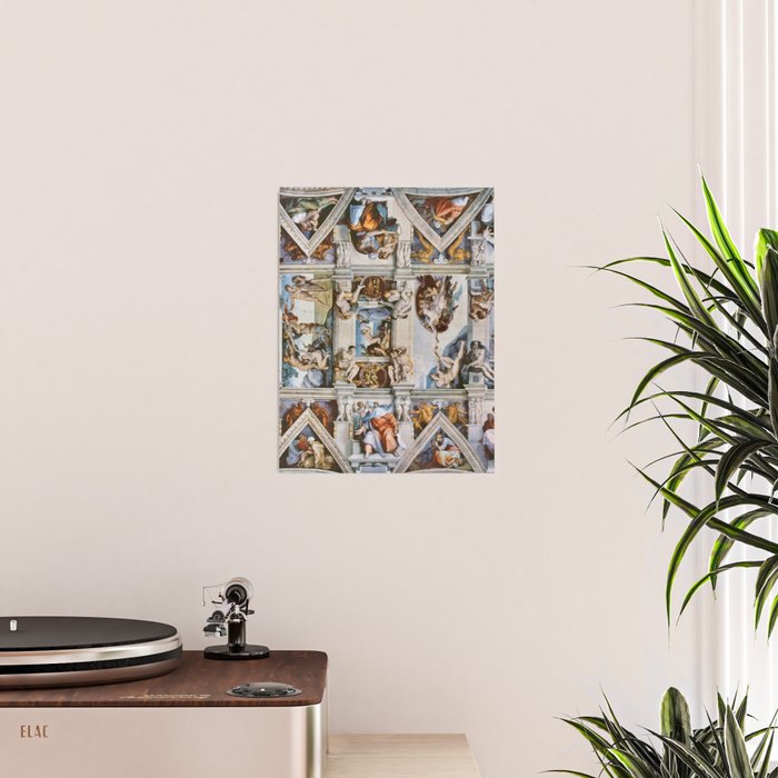 Sistine Chapel Ceiling Michelangelo Poster Gallery Image 2