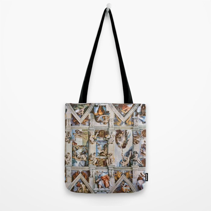 Sistine Chapel Ceiling Michelangelo Tote Bag Gallery Image 2