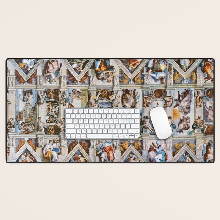 Sistine Chapel Ceiling Michelangelo Desk Mat Gallery Image 1