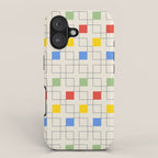 Colorful Offset Checkers iPhone Case Gallery Image 1