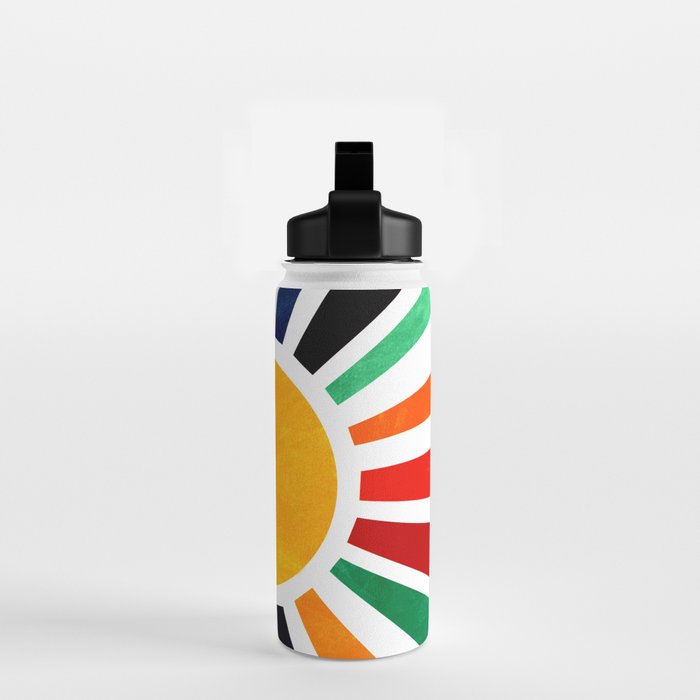 Sun Retro Art Water Bottle Gallery Image 2