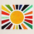 Sun Retro Art Jigsaw Puzzle Gallery Image 1
