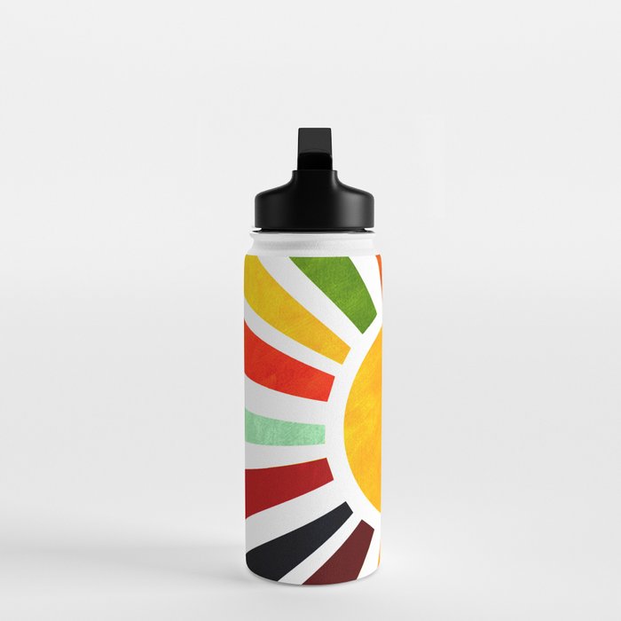 Sun Retro Art Water Bottle Gallery Image 3