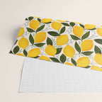 Mediterranean Summer Lemons Pattern Wrapping Paper Gallery Image 2