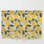 Mediterranean Summer Lemons Pattern Wall Hanging Gallery Image 1