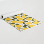 Mediterranean Summer Lemons Pattern Yoga Mat Gallery Image 2