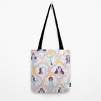 Feel the Cosmic Yoga Balance pink Tote Bag Gallery Image 2