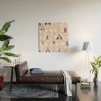 Feel the Cosmic Yoga Balance pink Wood Wall Art Gallery Image 2