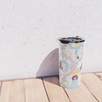 Feel the Cosmic Yoga Balance pink Travel Mug Gallery Image 4