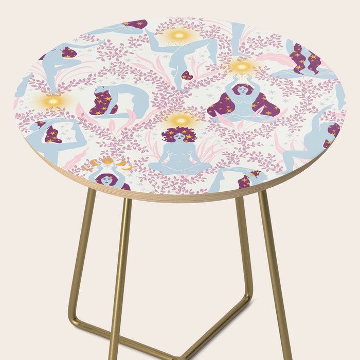 Feel the Cosmic Yoga Balance pink Side Table Gallery Image 2