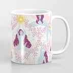 Feel the Cosmic Yoga Balance pink Coffee Mug Gallery Image 1