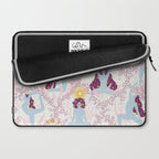 Feel the Cosmic Yoga Balance pink Laptop Sleeve Gallery Image 2