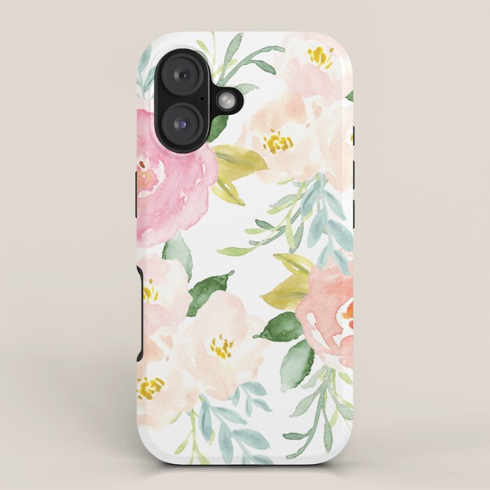 Sweet Pink Blooms (Floral 02) iPhone Case Gallery Image 1