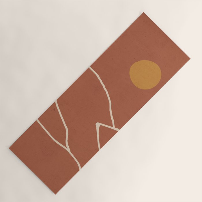 Minimal Abstract Art Landscape 2 Yoga Mat Gallery Image 1
