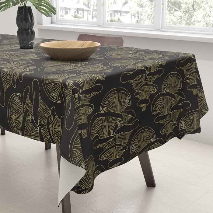 Gilded Oyster Mushroom Tablecloth Gallery Image 3