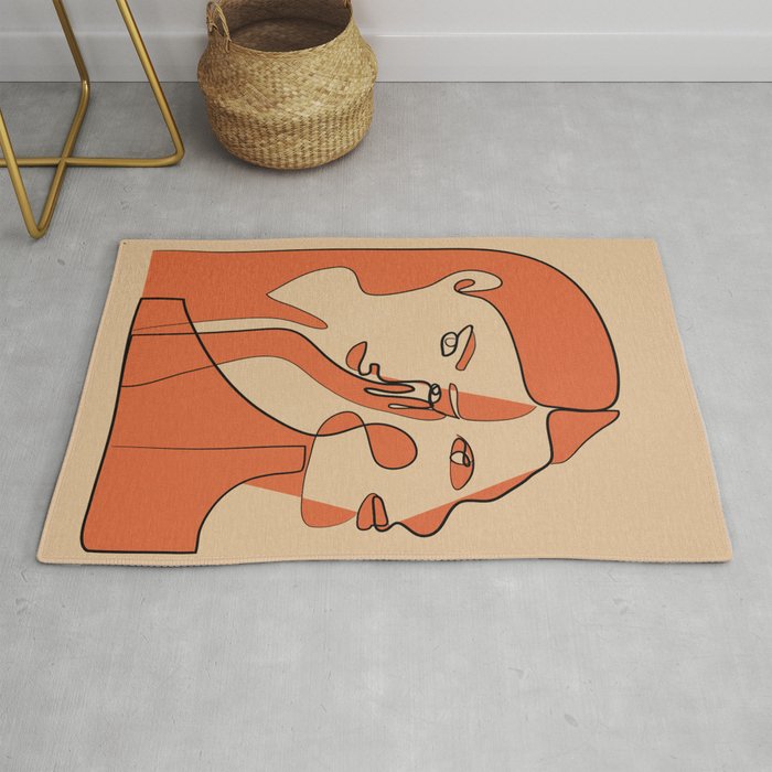 Abstract Faces 11 Rug Gallery Image 1