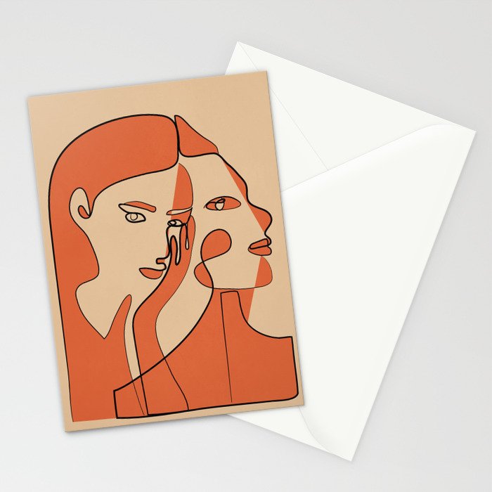 Abstract Faces 11 Stationery Card Gallery Image 2