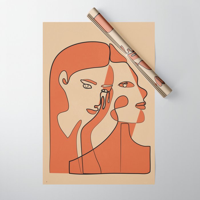 Abstract Faces 11 Wrapping Paper Gallery Image 1
