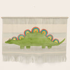 Rainbow colored dinosaur (stegosaurus) Wall Hanging Gallery Image 1