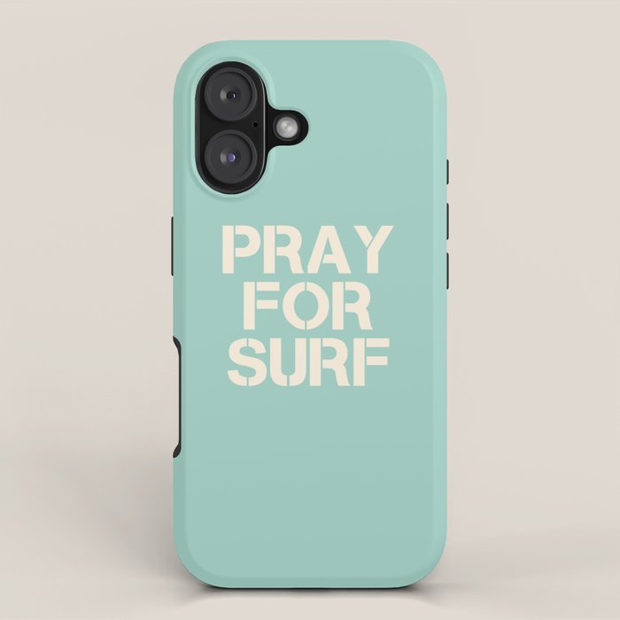 Pray For Surf | Blue iPhone Case Gallery Image 1