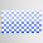 Blue Gradient Checkered Check Checkerboard Pattern Tablecloth Gallery Image 2