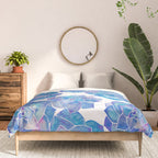 Rosette Succulents - Blue Palette Comforter Gallery Image 3