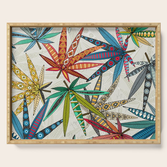 boho weed light Serving Tray Gallery Image 1