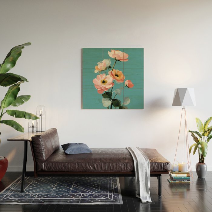 Soft Spring Botanicals Wood Wall Art Gallery Image 2