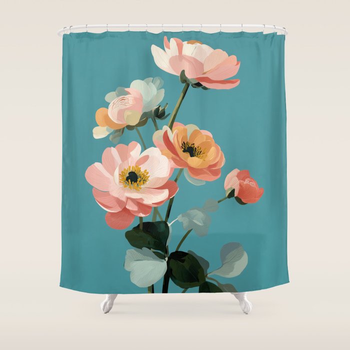 Soft Spring Botanicals Shower Curtain Gallery Image 1