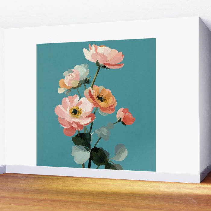 Soft Spring Botanicals Wall Mural Gallery Image 2