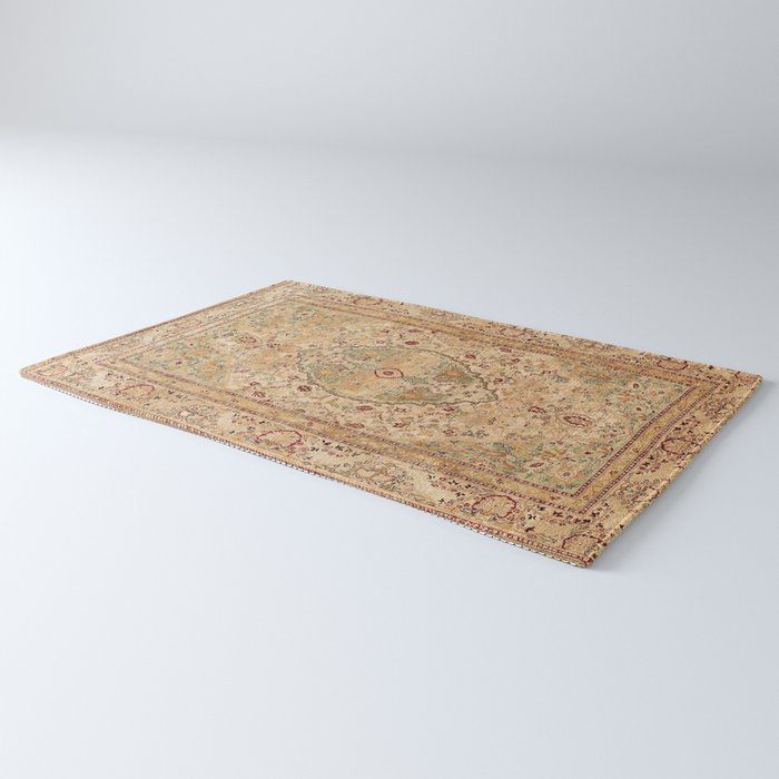 Silk Tabriz Azerbaijan Northwest Persian Rug Print Rug Gallery Image 3