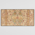 Silk Tabriz Azerbaijan Northwest Persian Rug Print Desk Mat Gallery Image 3