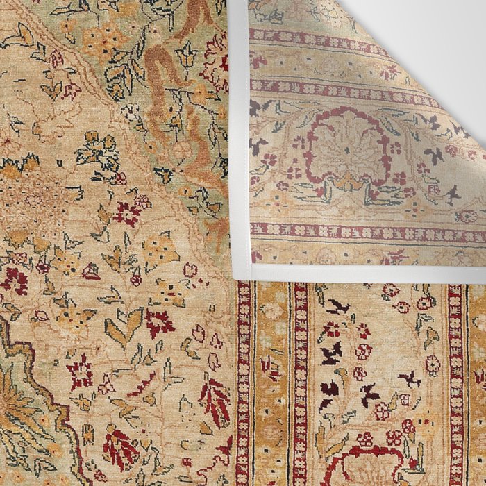 Silk Tabriz Azerbaijan Northwest Persian Rug Print Wall Tapestry Gallery Image 3