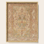 Silk Tabriz Azerbaijan Northwest Persian Rug Print Serving Tray Gallery Image 1
