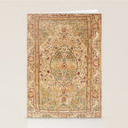 Silk Tabriz Azerbaijan Northwest Persian Rug Print Stationery Card Gallery Image 2