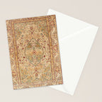 Silk Tabriz Azerbaijan Northwest Persian Rug Print Stationery Card Gallery Image 2