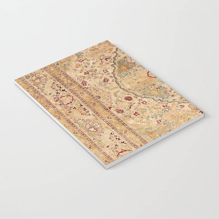 Silk Tabriz Azerbaijan Northwest Persian Rug Print Notebook Gallery Image 3