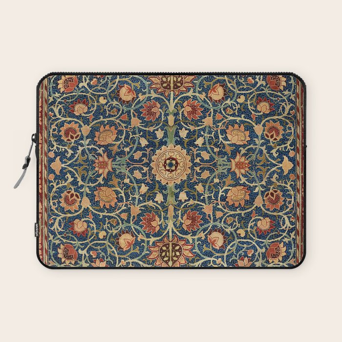 William Morris Floral Carpet Print Laptop Sleeve Gallery Image 1