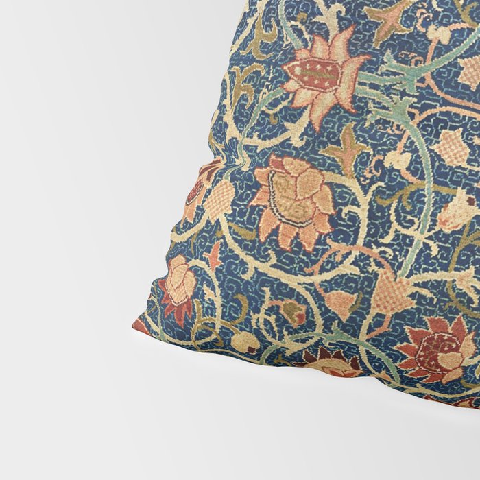 William Morris Floral Carpet Print Pillow Sham Gallery Image 4