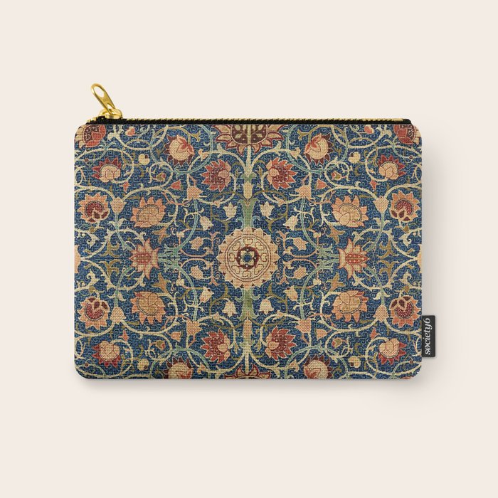 William Morris Floral Carpet Print Carry All Pouch Gallery Image 1