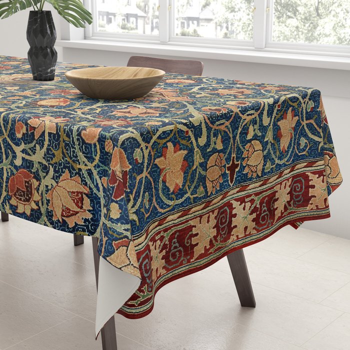 William Morris Floral Carpet Print Tablecloth Gallery Image 3