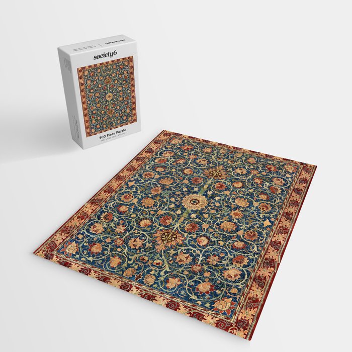 William Morris Floral Carpet Print Jigsaw Puzzle Gallery Image 2